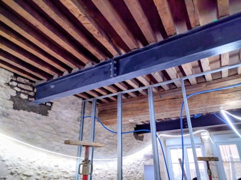 Renforcement plancher bois vers Tournus