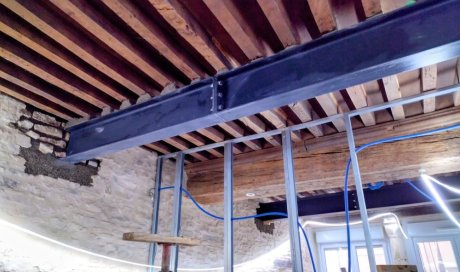Renforcement plancher bois vers Tournus